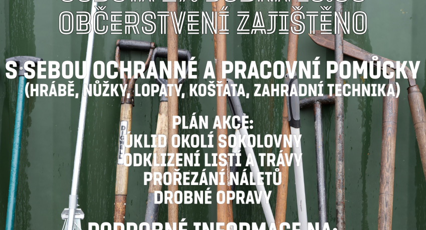 Plakát - Jarní brigáda Sokol Kačice 2024